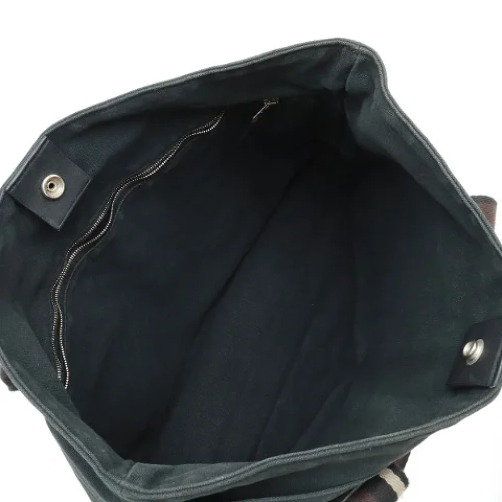 Hermès Vintage Pre-owned Canvas handbags Black Dames
