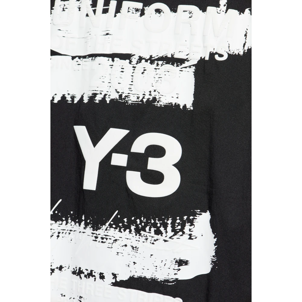 Y-3 Shirt met achterprint Black Heren