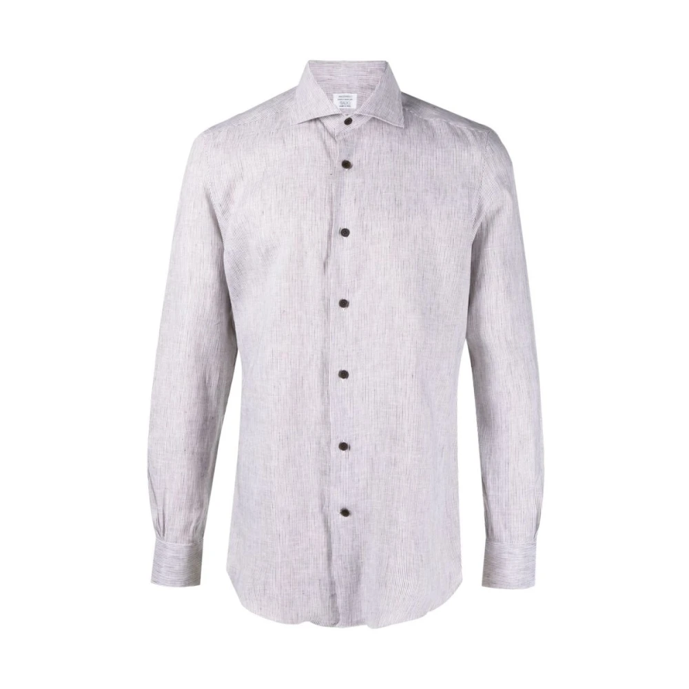 Mazzarelli Casual Shirts Beige Heren