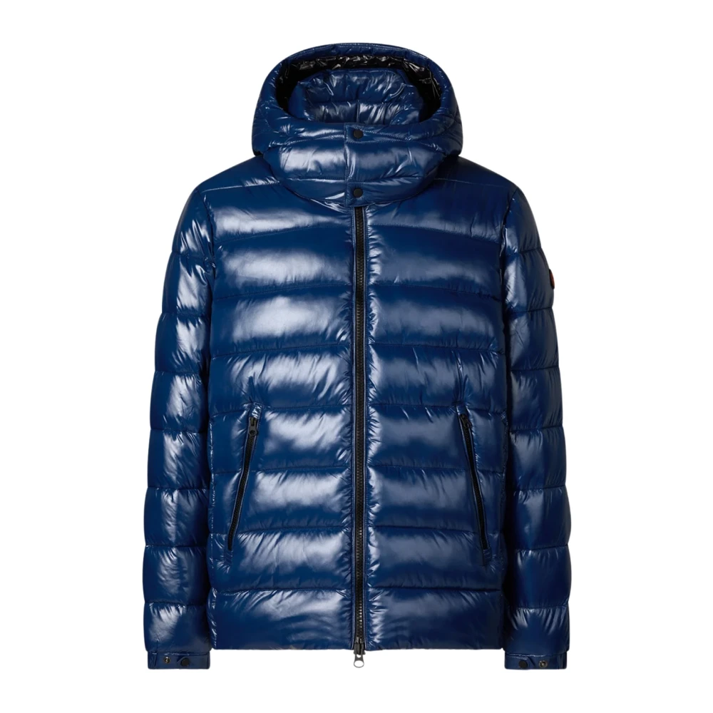 Save The Duck Gewatteerde jas met capuchon Blue Heren