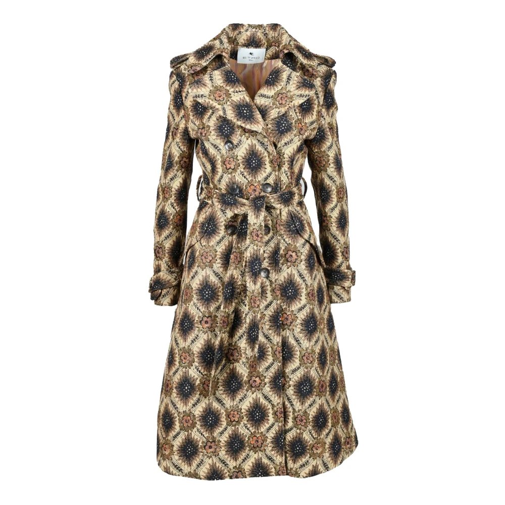 ETRO Stijlvolle Jas met Diverse Stofmix Multicolor Dames
