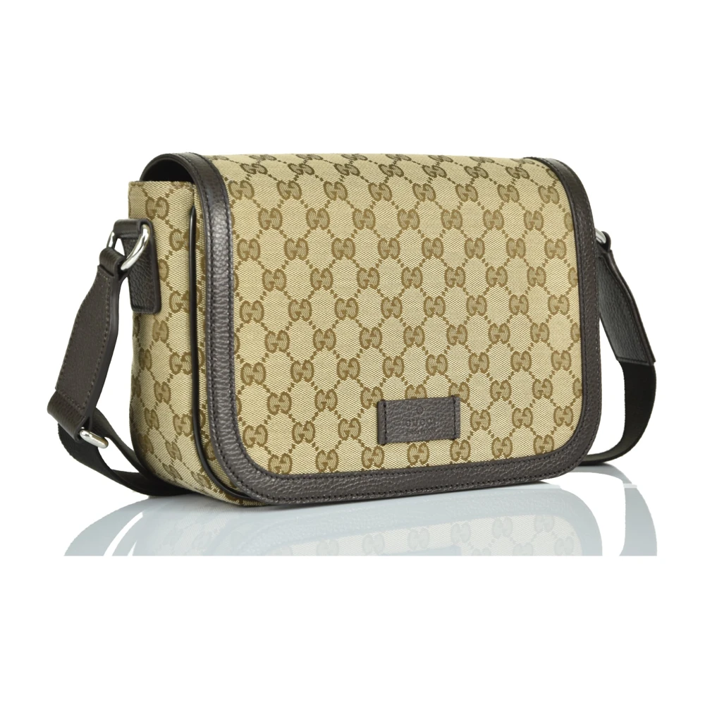 Gucci Beige Messenger Tas Original GG Model Beige Heren