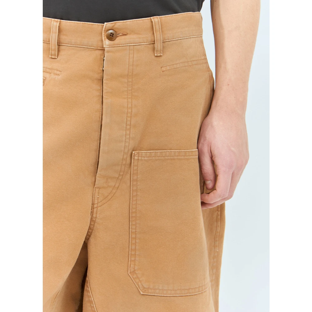 Maison Margiela Canvas Zak Shorts Orange Heren