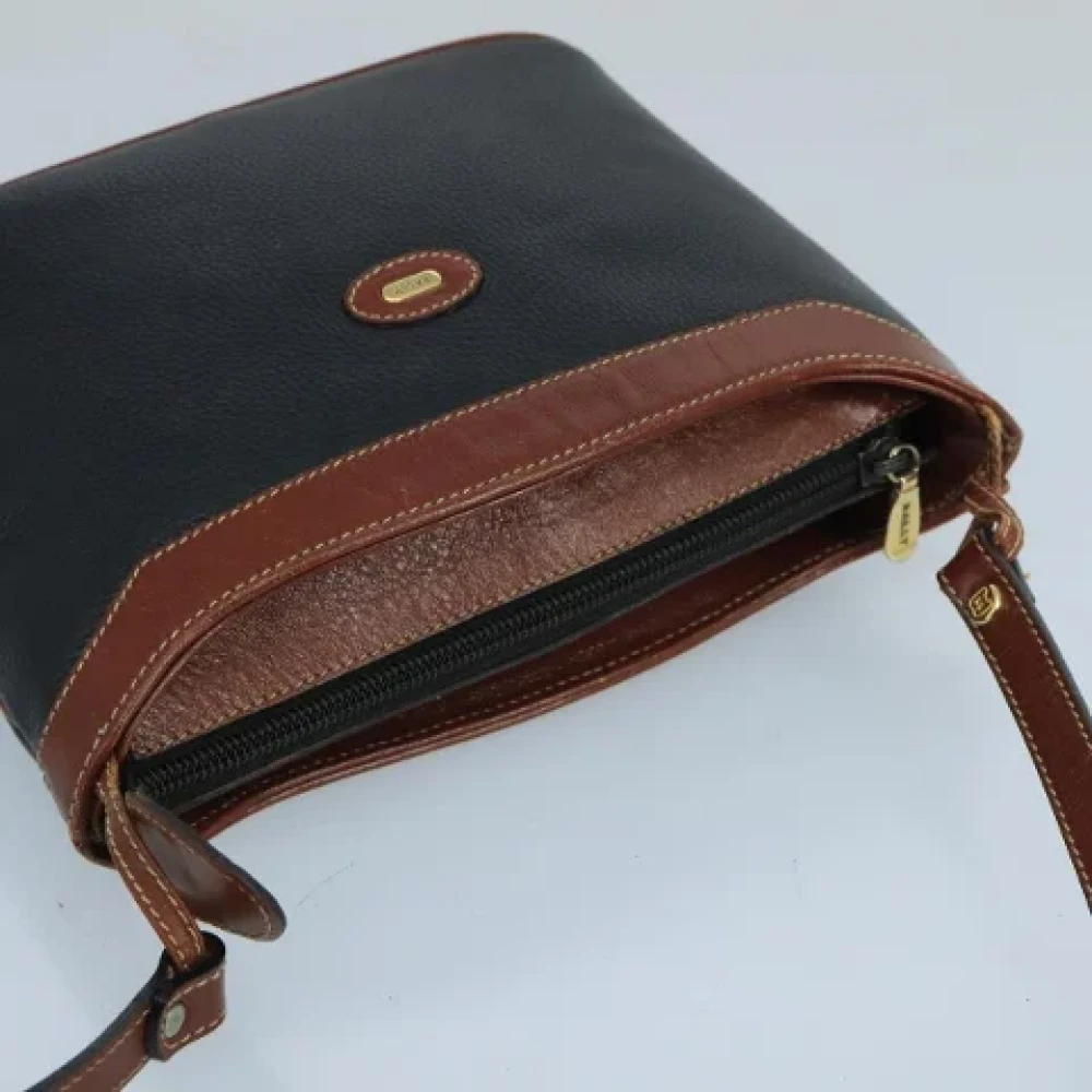 Bally Pre-owned Leather shoulder-bags Black Dames