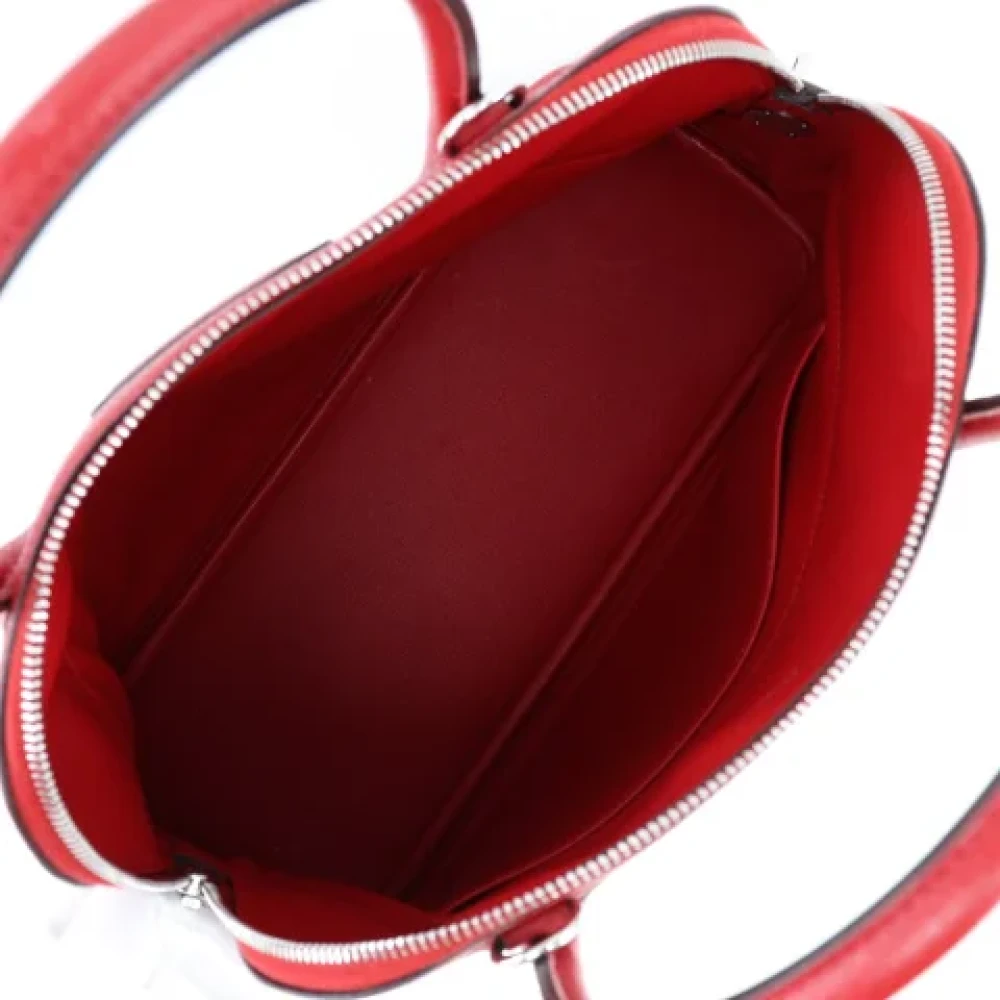 Hermès Vintage Pre-owned Leather handbags Red Dames