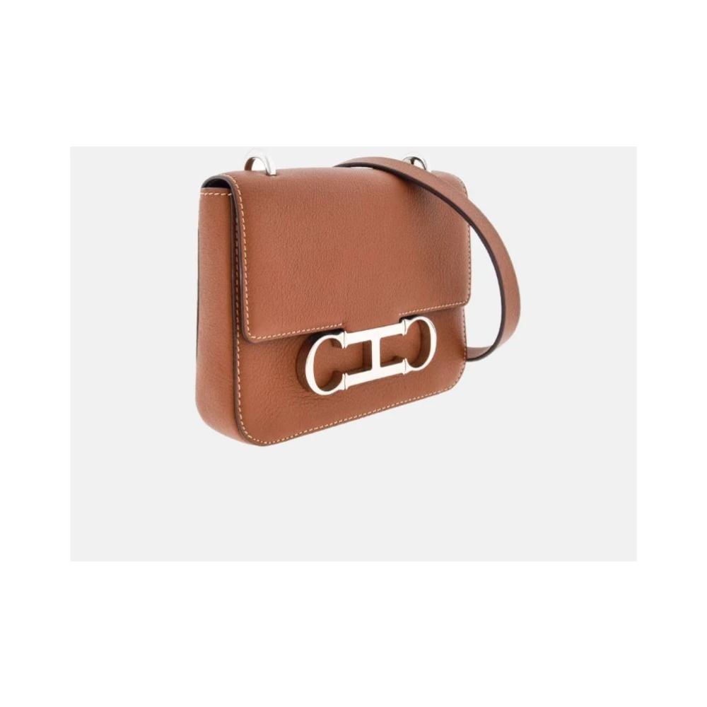 Carolina Herrera Mini Initials Insignia Tas Brown Dames