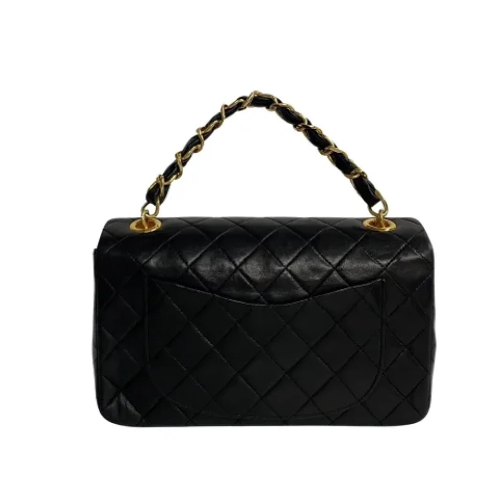 Chanel Vintage Pre-owned Leather handbags Black Dames