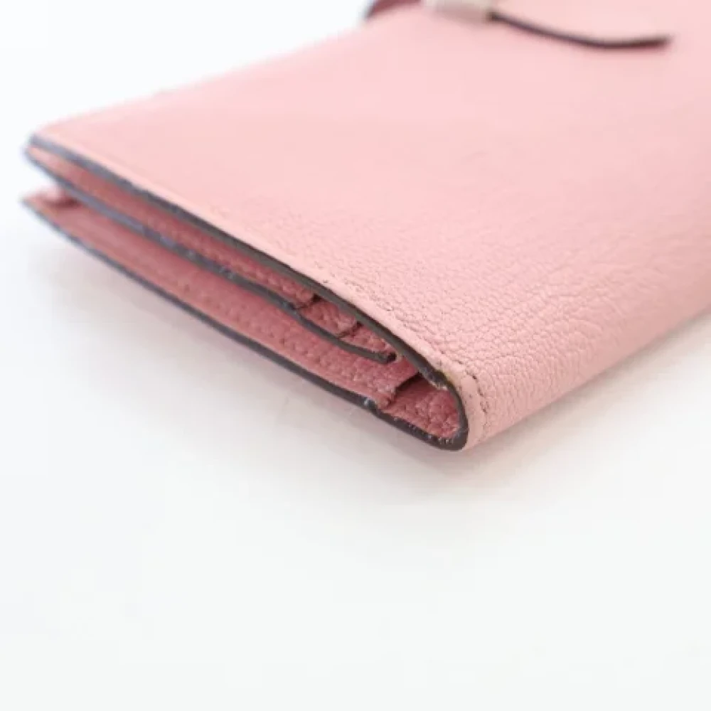 Hermès Vintage Pre-owned Leather wallets Pink Dames