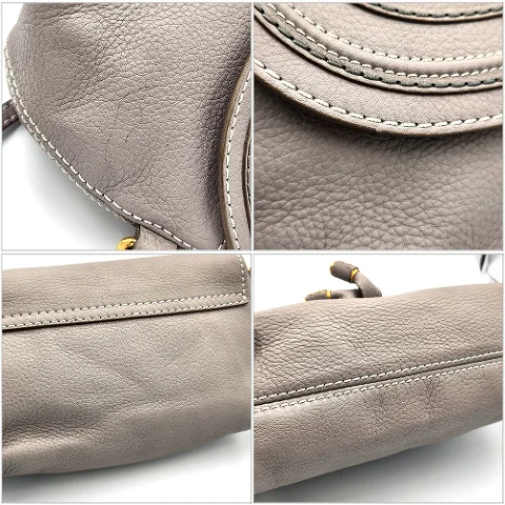 Chloé Pre-owned Leather shoulder-bags Gray Dames