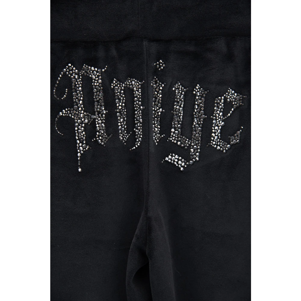 Aniye By Damesbroek met elastische taille en strik Black Dames