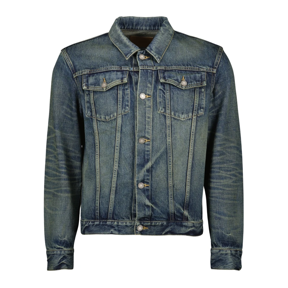 Saint Laurent Klassieke Denim Jack Blue Heren