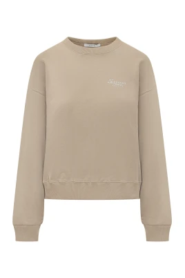 Sweatshirt i fleece med stämpeltryck