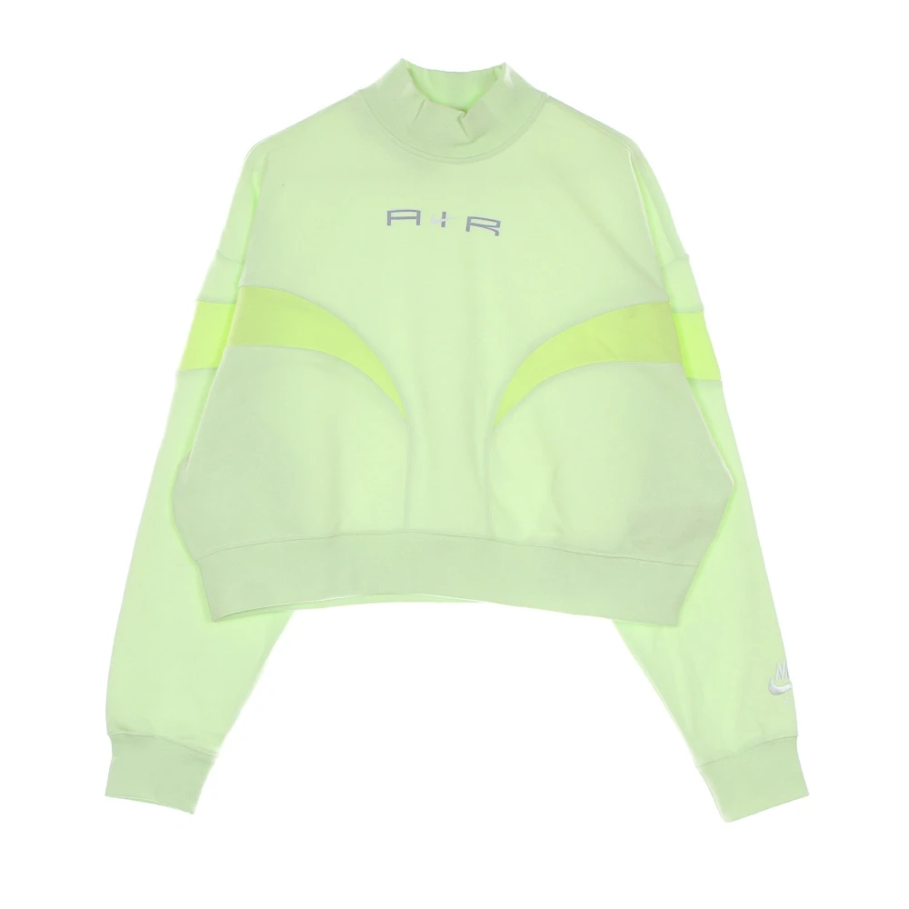 Nike Air Fleece Mock Neck Top Green Dames