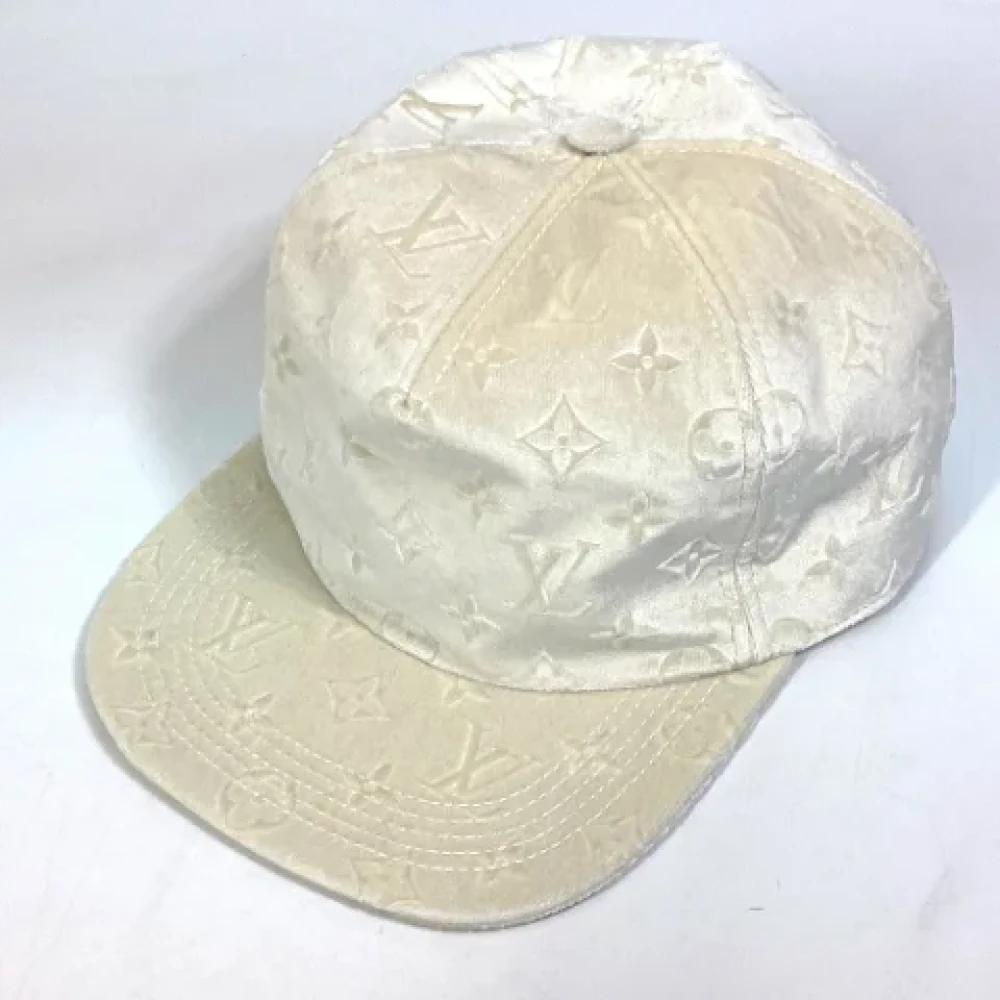 Louis Vuitton Vintage Pre-owned Fabric hats White Dames