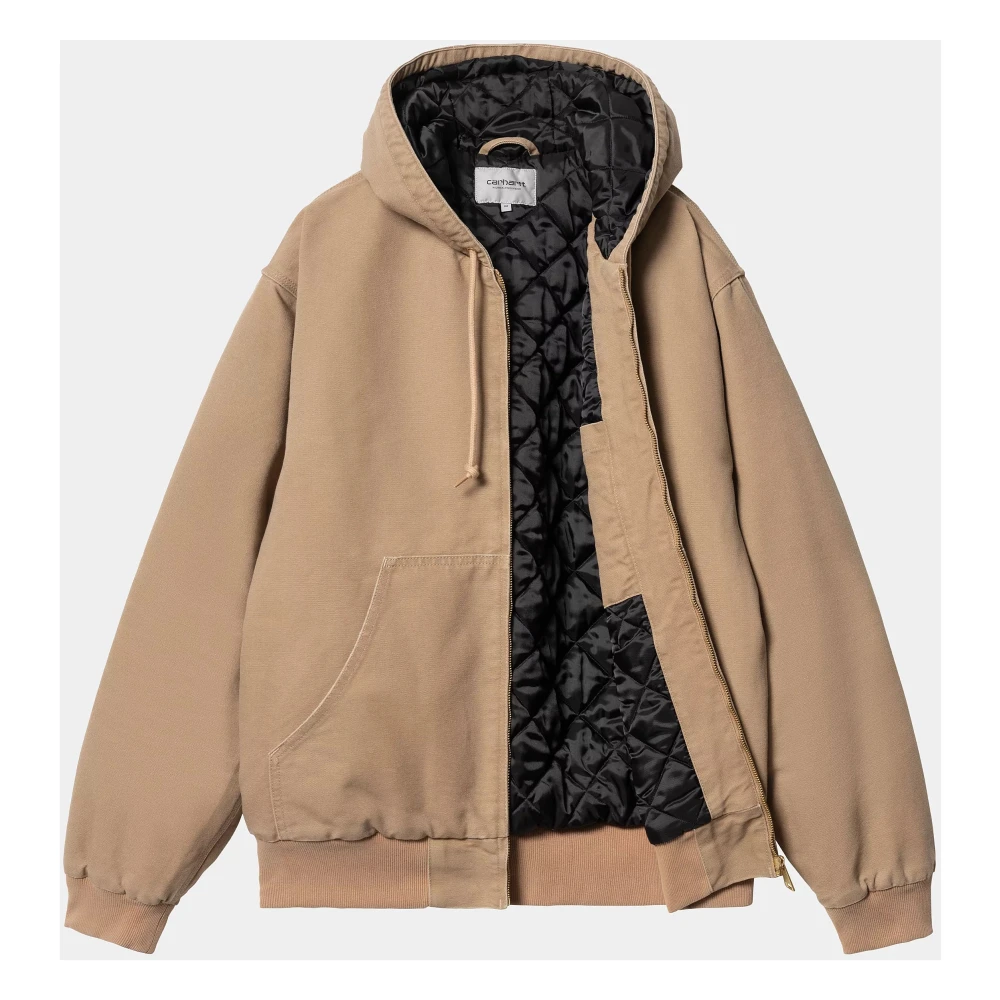 Carhartt WIP Biologische Katoenen Actieve Jas Peanuts Brown Heren