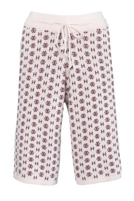 Rose Smoke Logo Shorts Heavy Knitwear