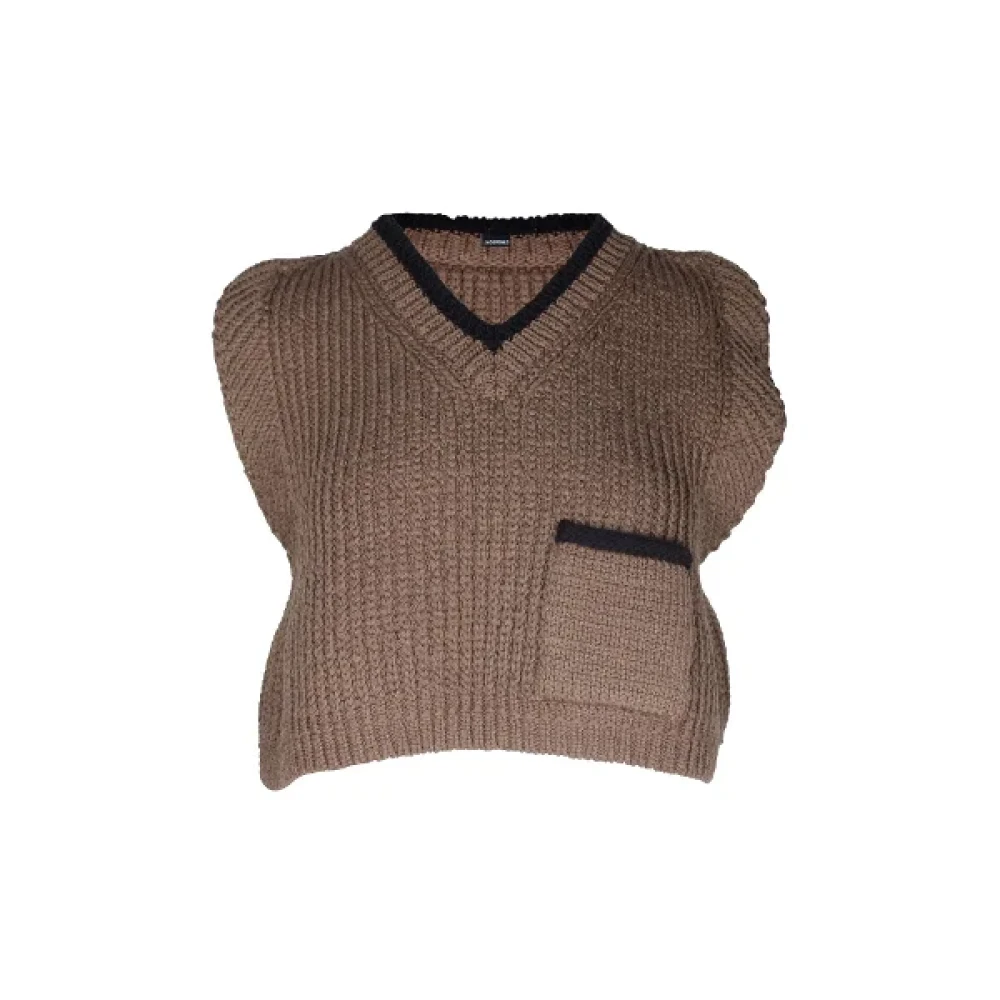 Jacquemus Pre-owned Fabric tops Brown Dames