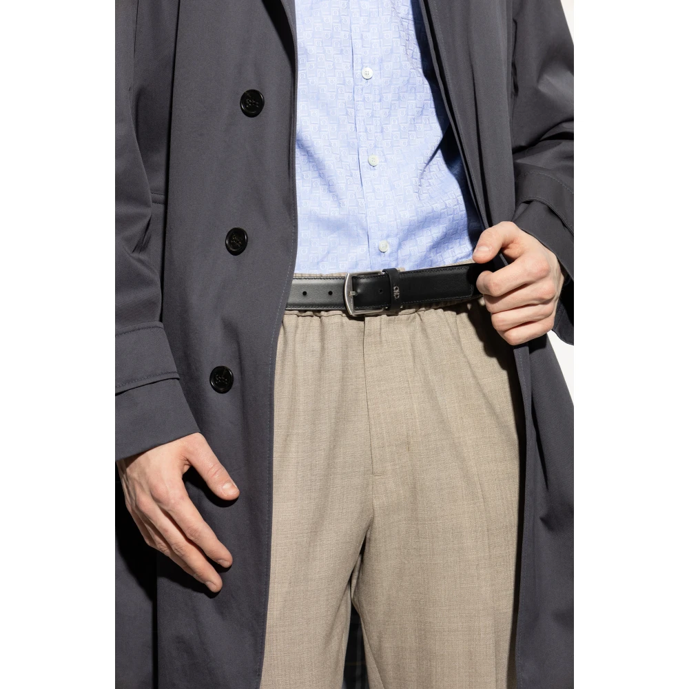 Salvatore Ferragamo Omkeerbare riem Gray Heren