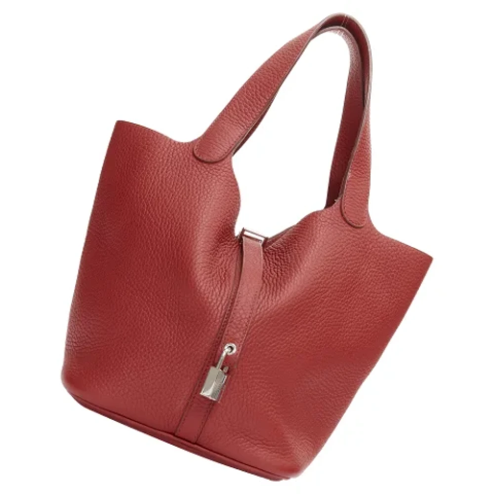 Hermès Vintage Pre-owned Leather totes Red Dames