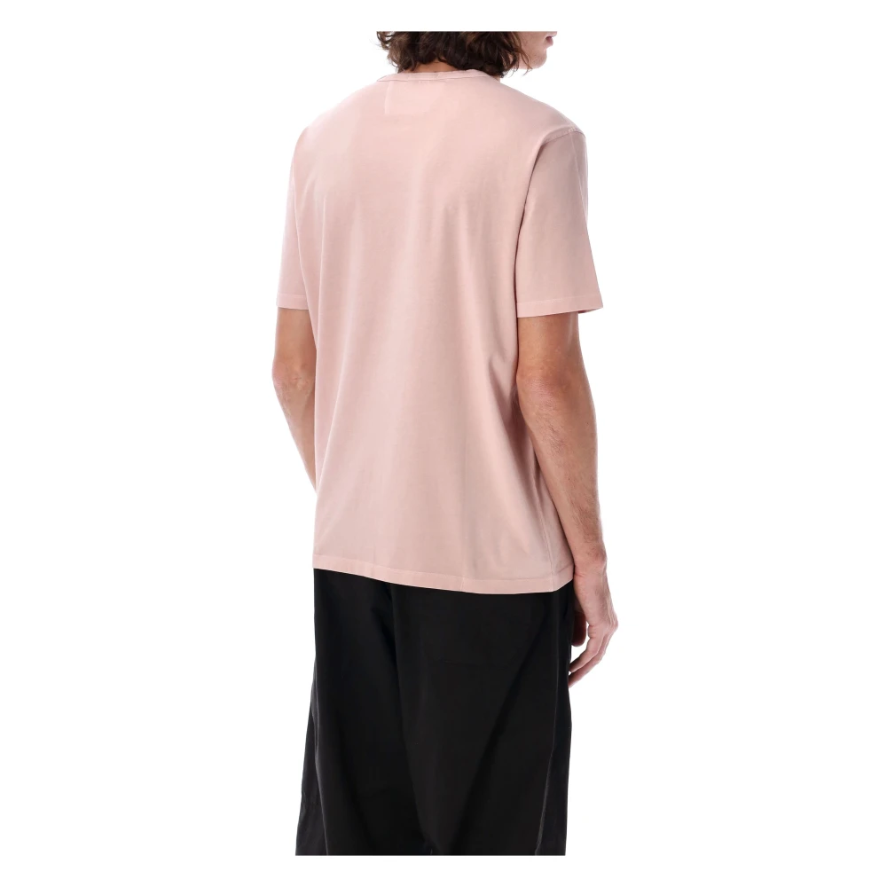C.P. Company Jersey Logo T-Shirt Pink Heren