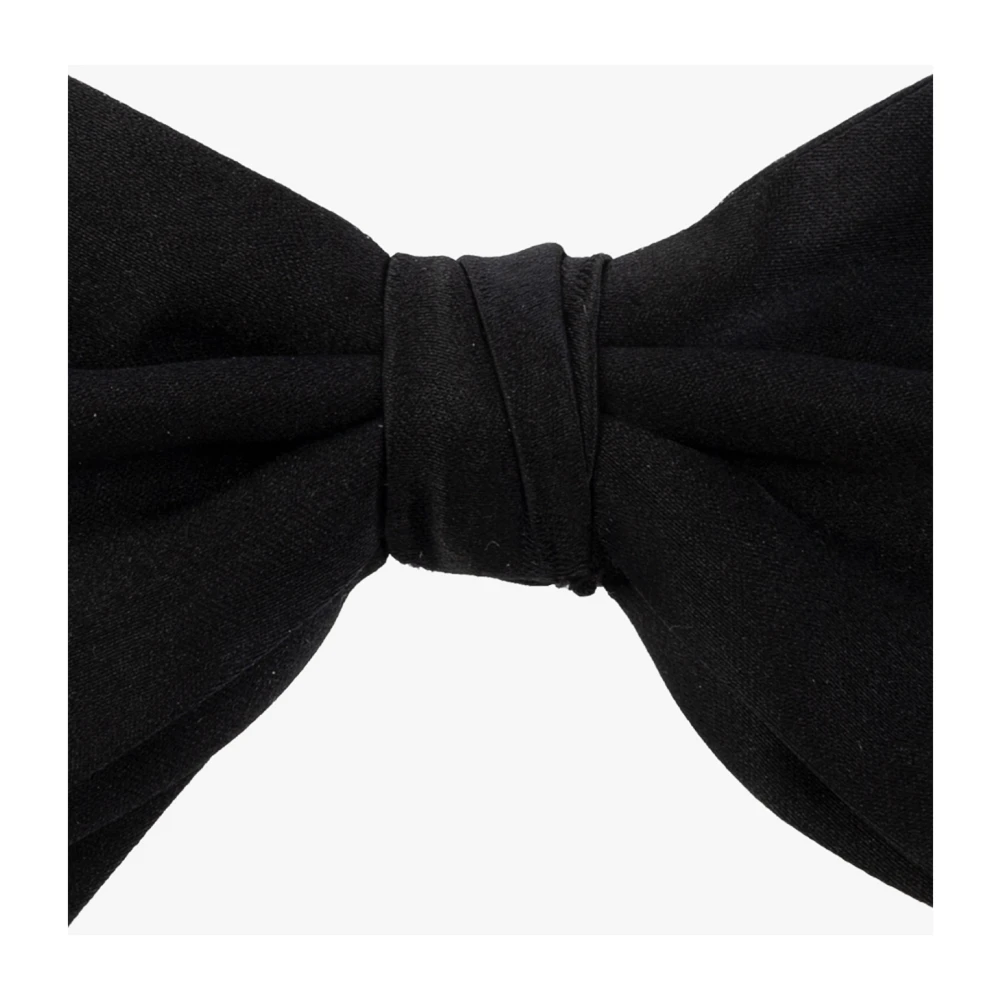 Emporio Armani Silk bow tie Black Heren