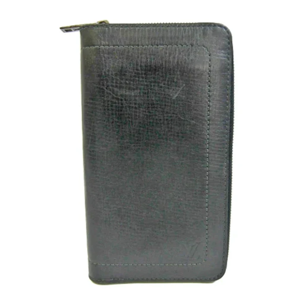 Louis Vuitton Vintage Pre-owned Leather wallets Black Heren