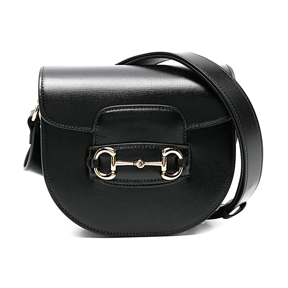 Gucci Stijlvolle leren tas Black Dames