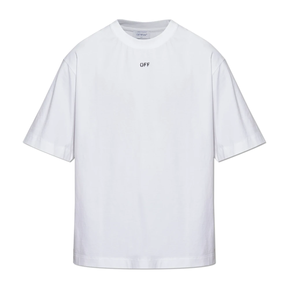 Off White T-shirt med tryck White, Herr