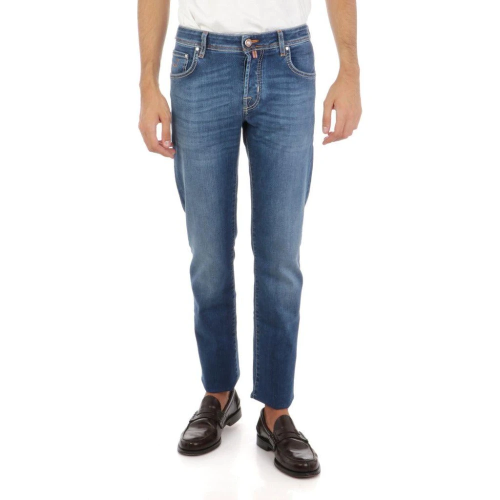 Jacob Cohën Nick Slim Fit Delavè Jeans Blue Heren