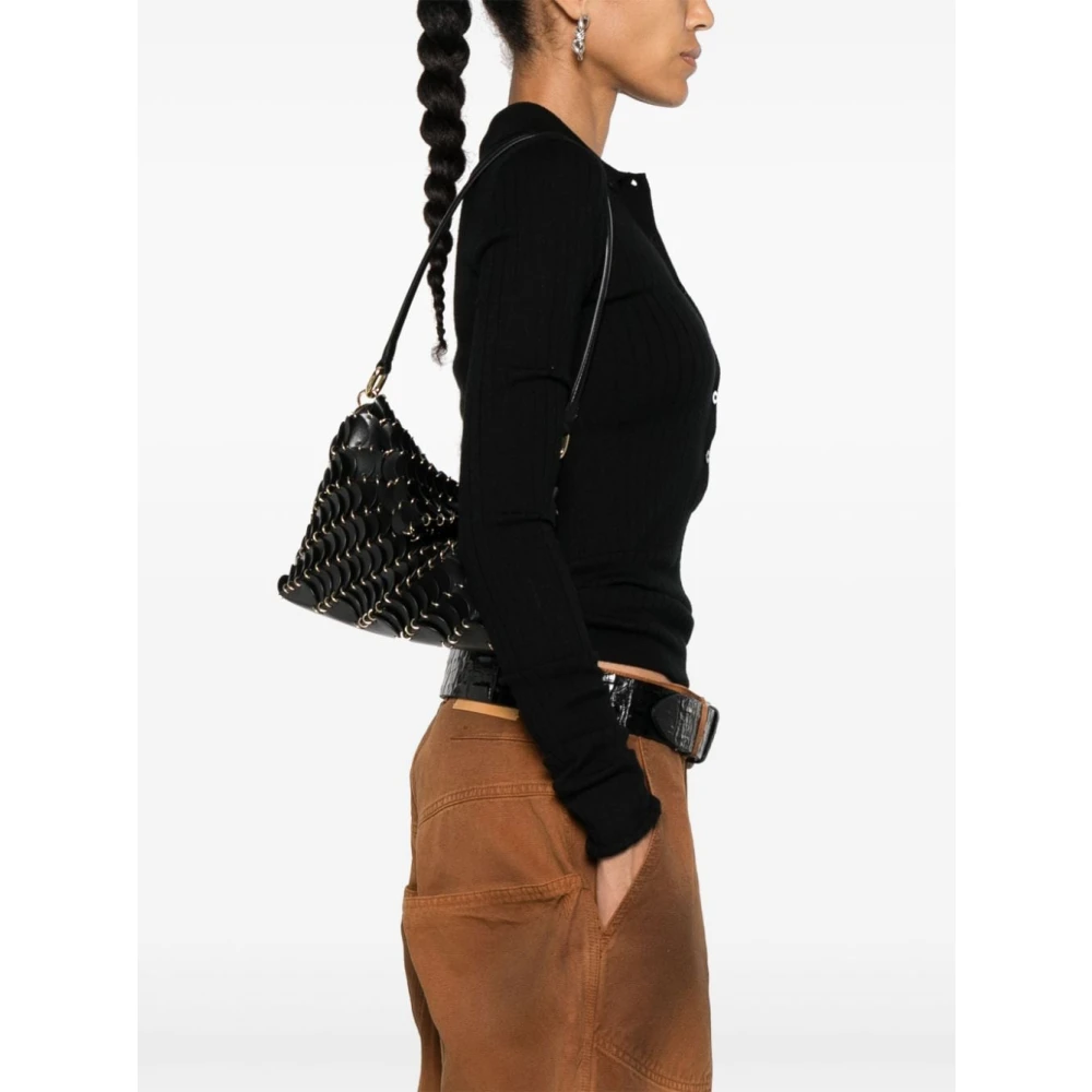 Paco Rabanne Zwarte Clutch Tas met Stijl P001 Black Dames
