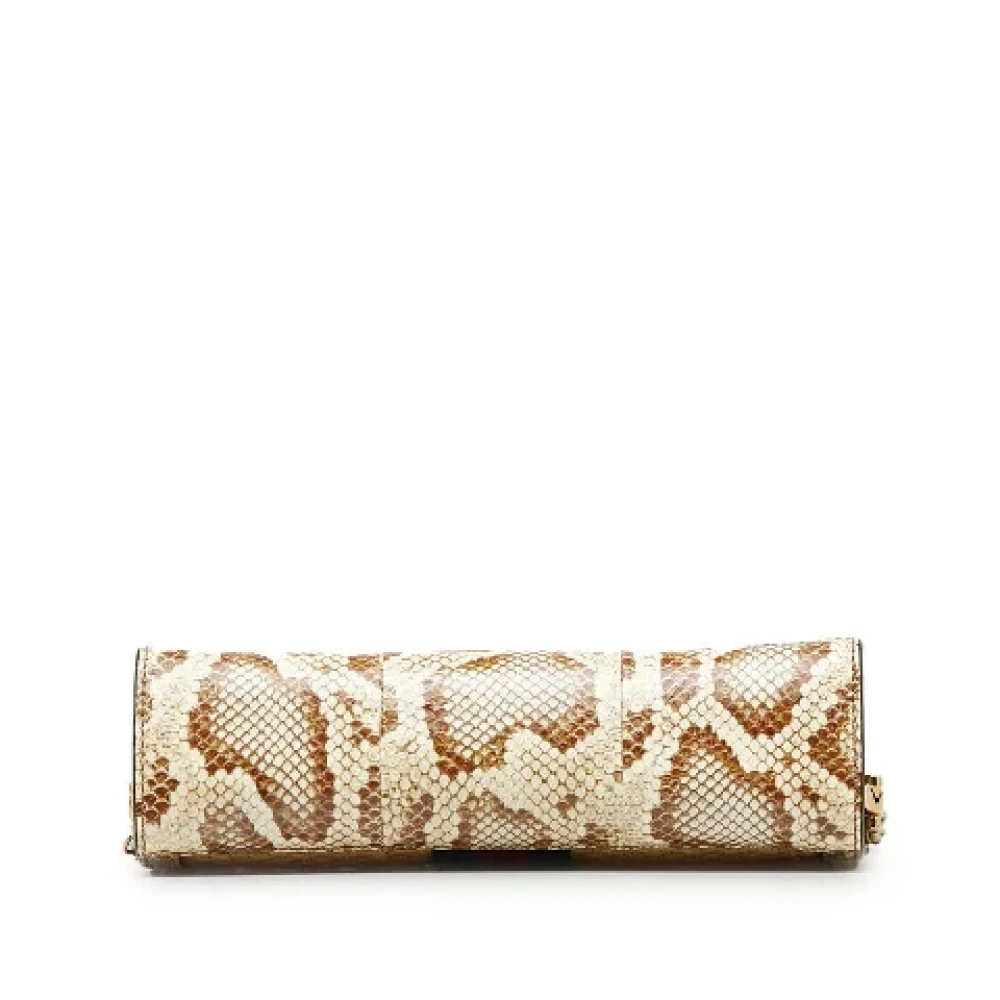 Gucci Vintage Pre-owned Fabric crossbody-bags Beige Dames