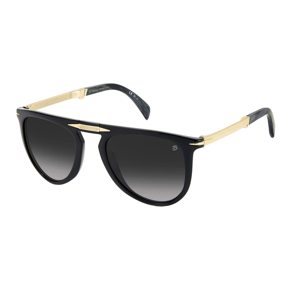 Eyewear By David Beckham Men's Black Sunglasses, 54 Mm, Folding Sungles In /Grey Shaded