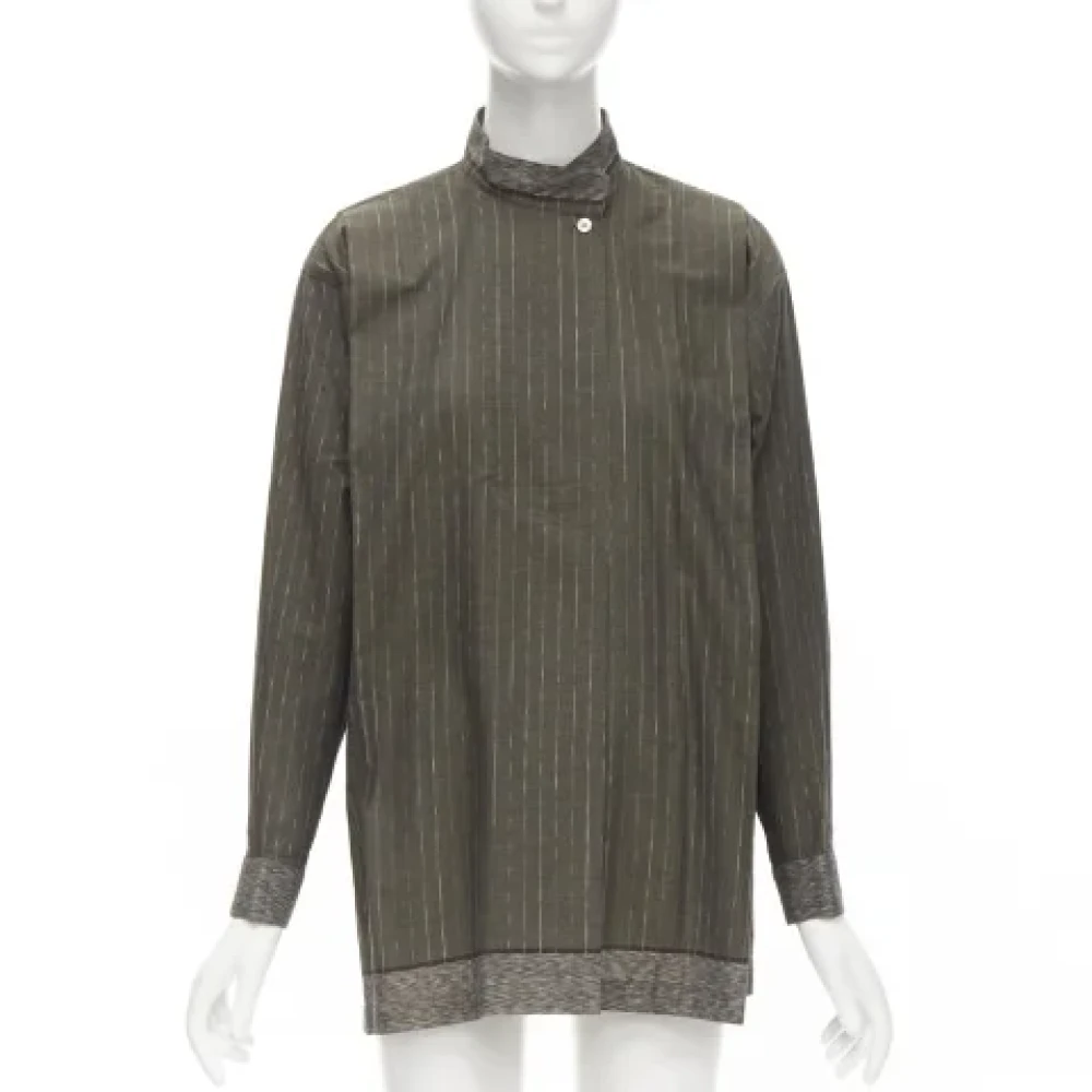 Issey Miyake Pre-owned Cotton tops Green Dames
