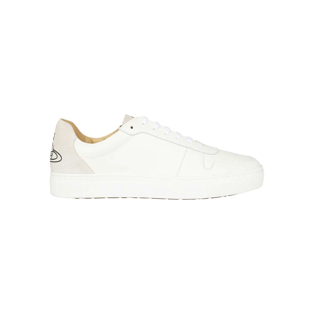 Vivienne Westwood Kalfsleren Sneakers met Ronde Neus Heren Schoenen Wit