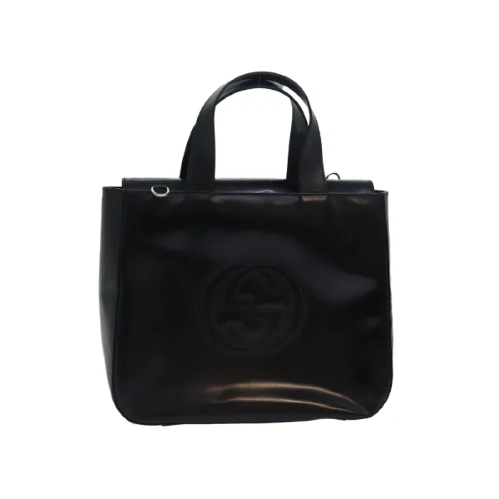 Gucci Vintage Pre-owned Leather handbags Black Dames