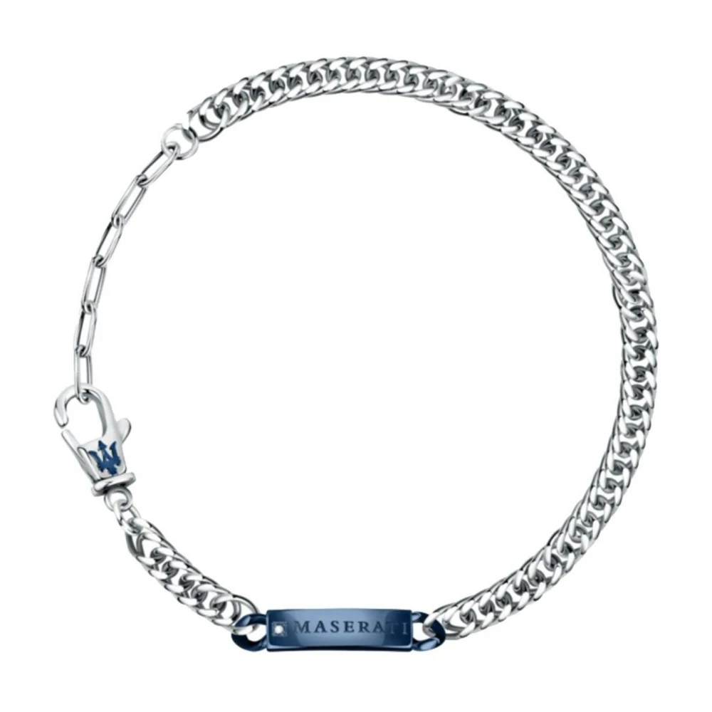 Maserati Men's Gray Stainless Steel Bracelet