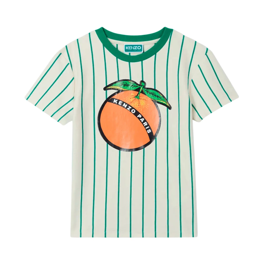 Kenzo Randig Bomull T-shirt Green, Pojke