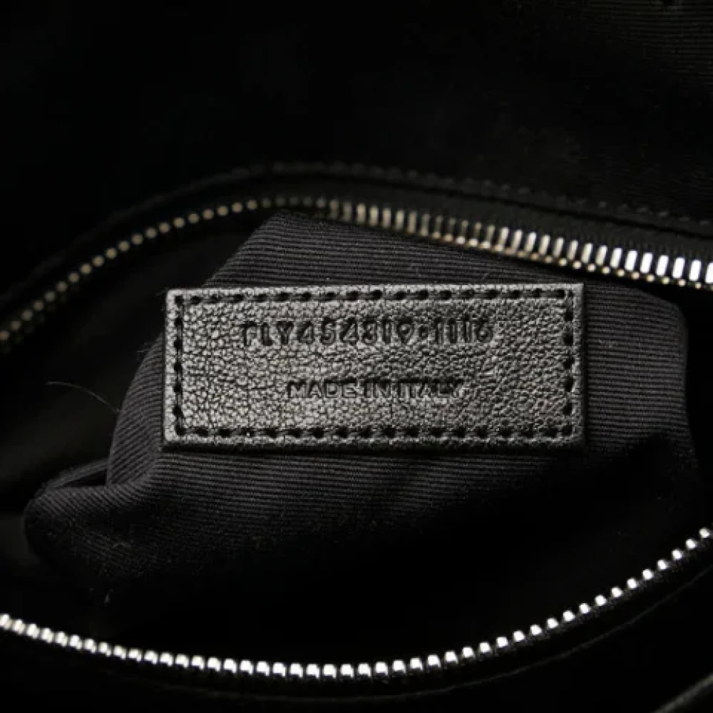 Saint Laurent Vintage Pre-owned Leather backpacks Black Dames