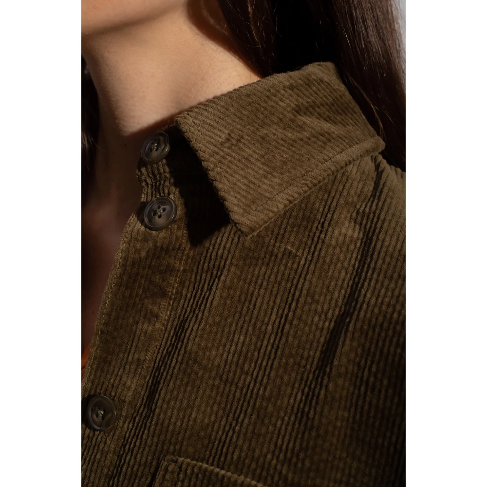 Samsøe Corduroy overhemd Green Dames