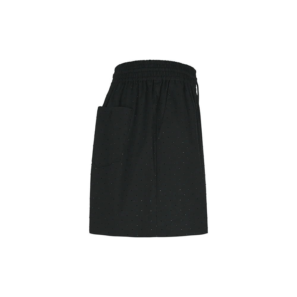 RIANI Zwarte kristalversierde dames shorts Black Dames