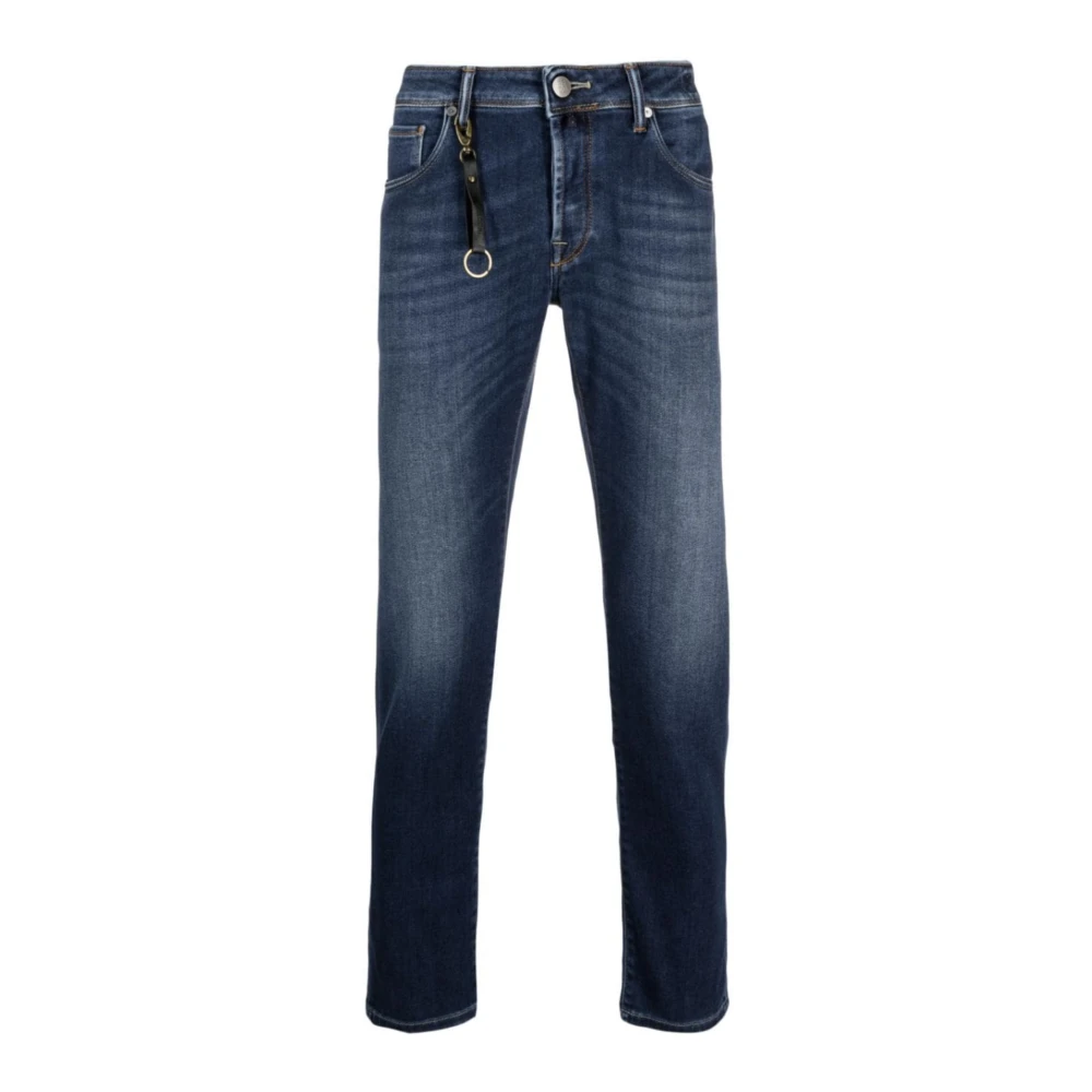 Incotex Men's Blue Slim Fit Jeans, W36, Stretch Denim Jeans Classic Design