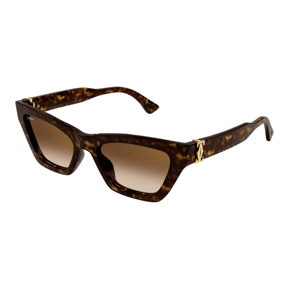 Cartier Women's Brown Sunglasses, 53 Mm, Cat Eye Sunglasses