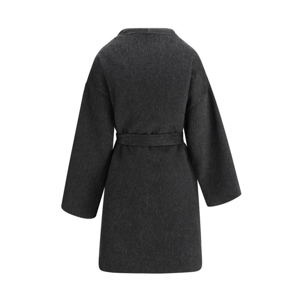 The Row Kasjmier Shawl Revers Ceintuurjas Black Dames