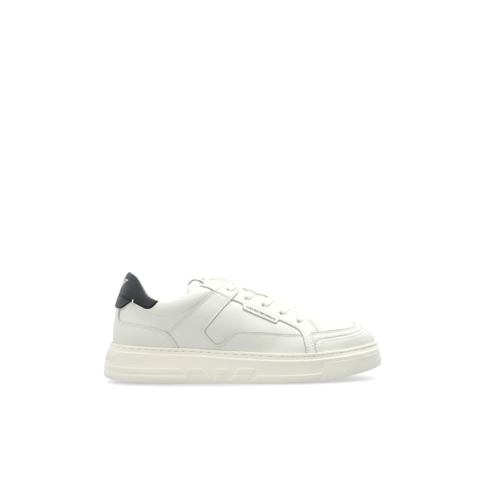 Emporio Armani Hombre Blanco Zapatos, Talla: 41 Eu