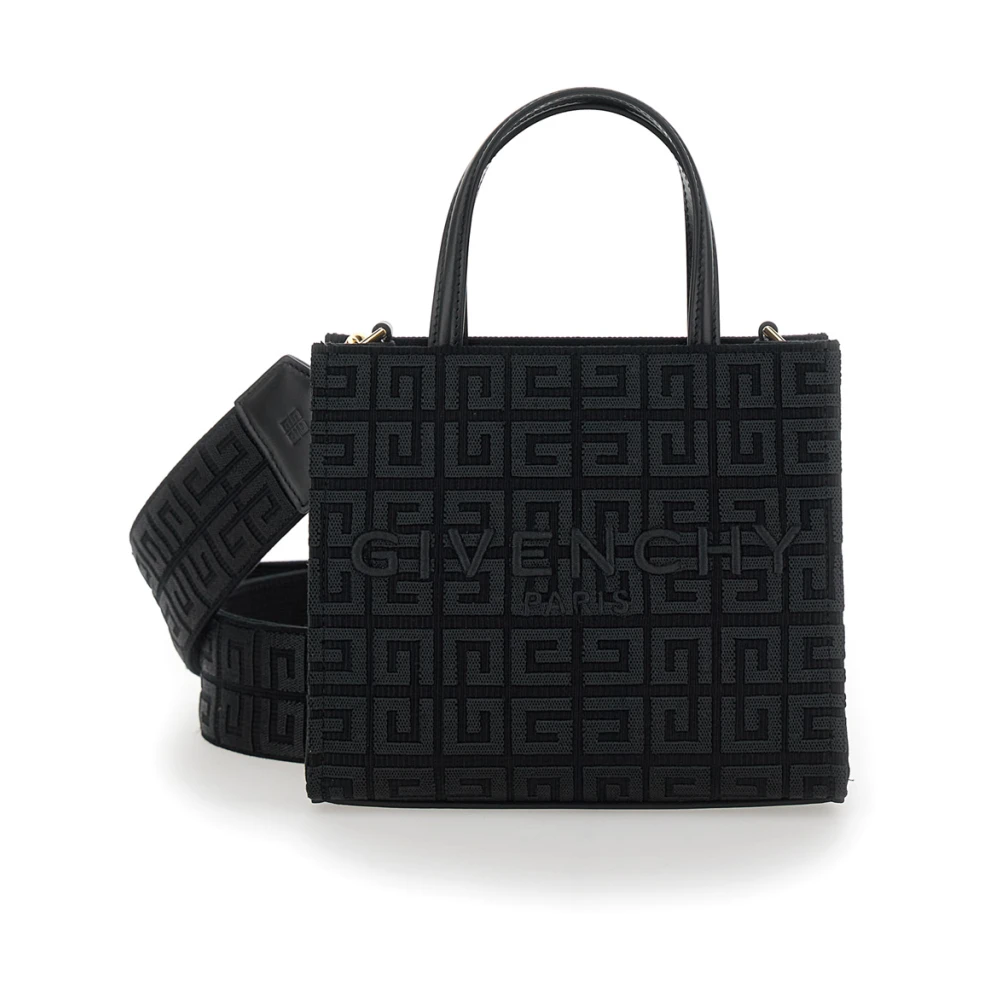 Givenchy Zwarte Tote Tas met Logo Borduurwerk Black Dames