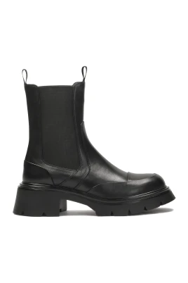 Chelsea boots i naturläder