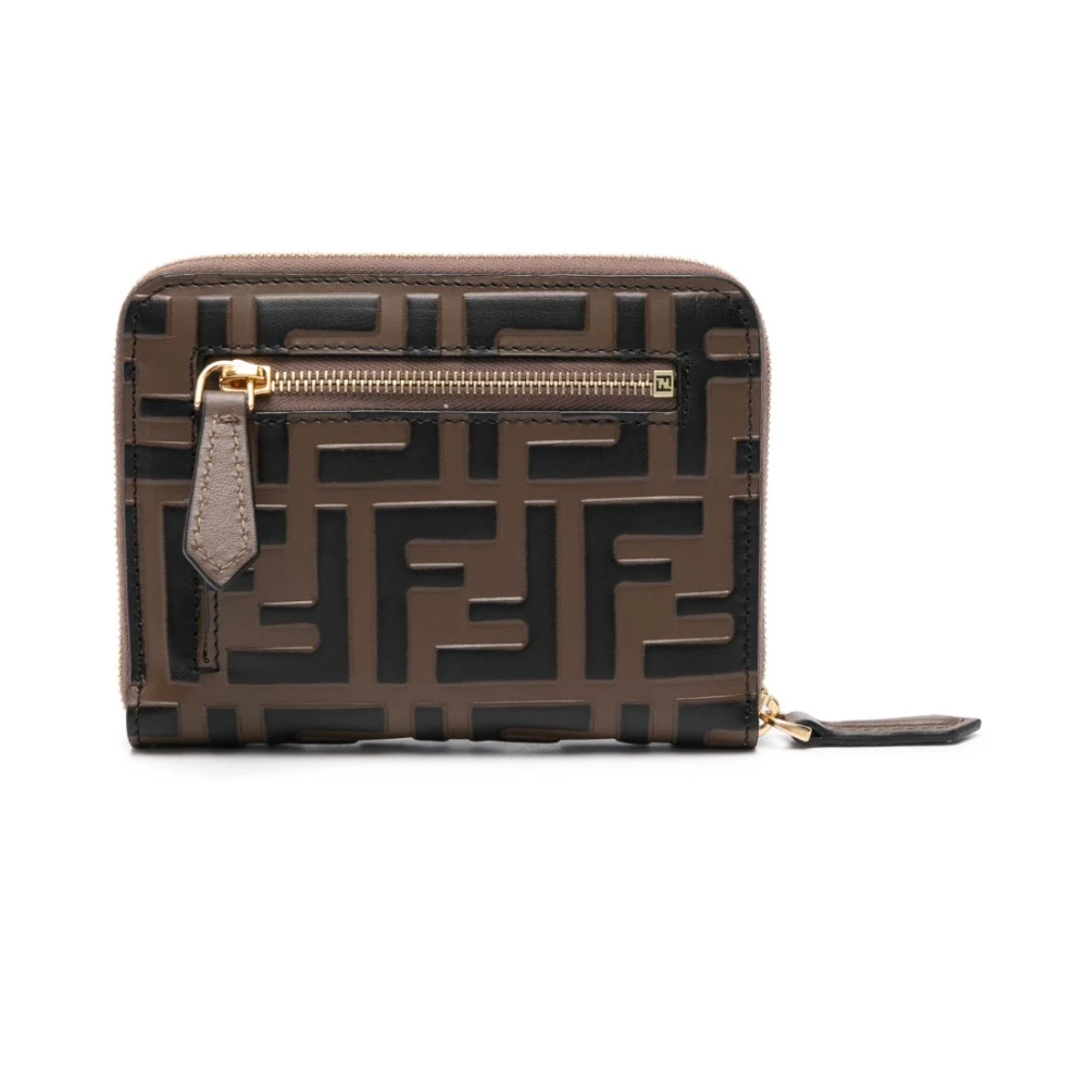 Fendi Stijlvolle Portemonnees en Kaarthouders Brown Dames