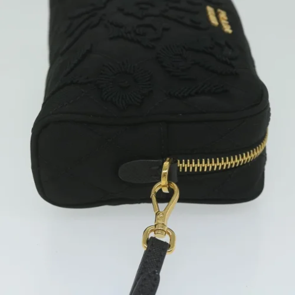 Prada Vintage Pre-owned Nylon pouches Black Dames