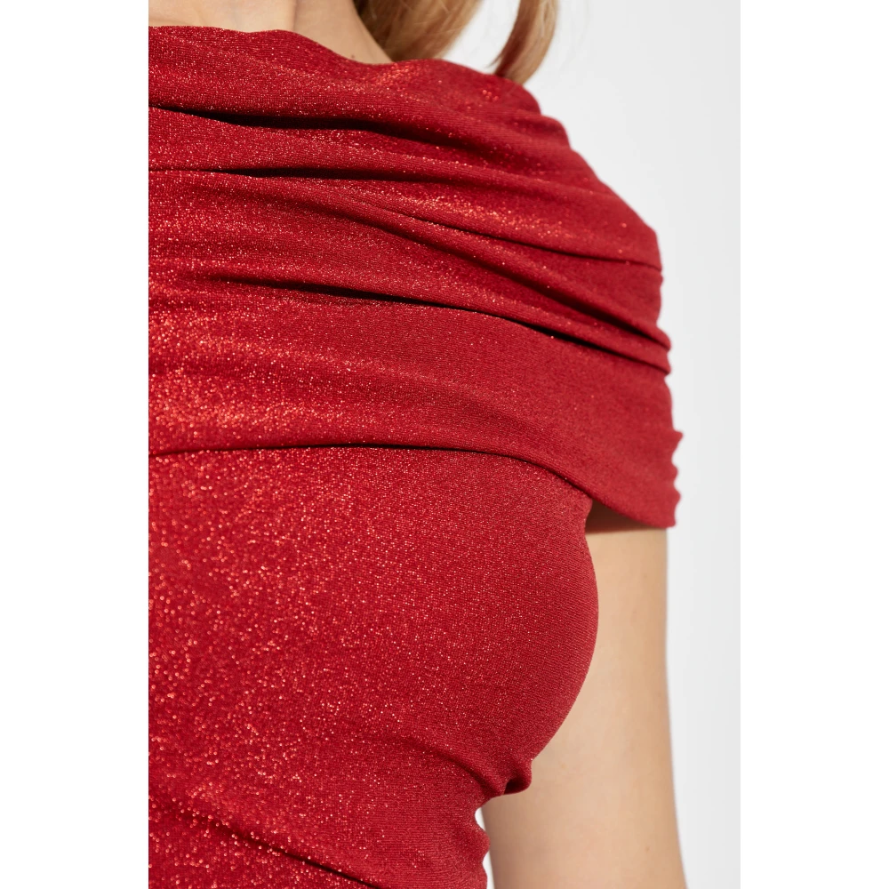Diane Von Furstenberg Jurk Agustin Midi Red Dames