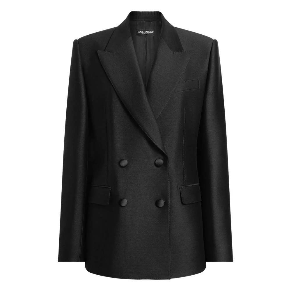 Dolce & Gabbana Black Jacket - Female - Blazers - L - Jackets